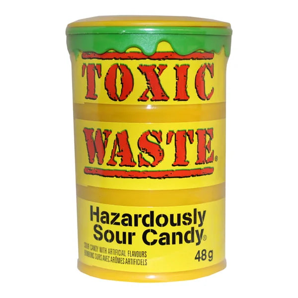Bonbons acidulés en tambour - 48 × 48 g - Toxic Waste - Distribution canadienne - Livraison gratuite au Canada pour les commandes de plus de 199 $ CA
