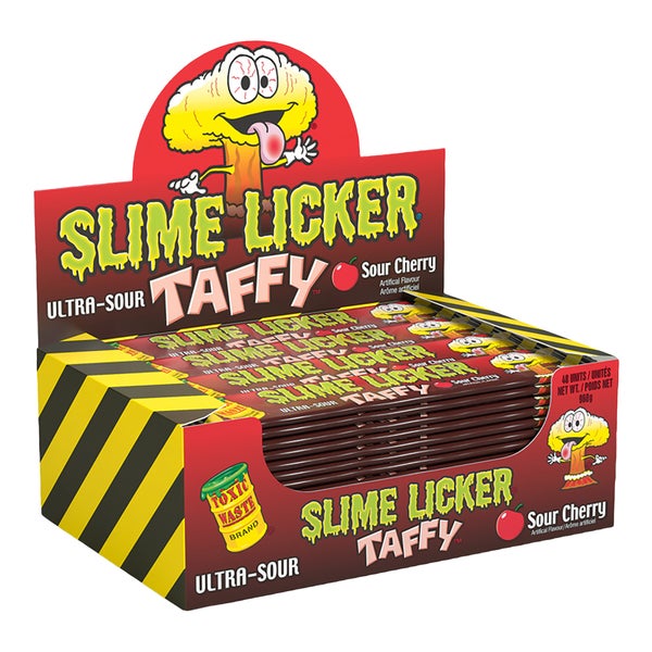 Sour Cherry Taffy - 192 × 20 g - Slime Licker - Canadian Distribution