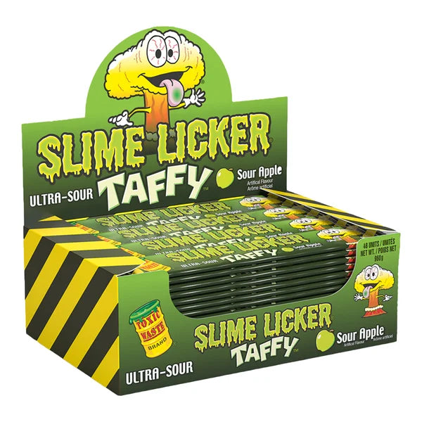 Sour Apple Taffy - 192 × 20 g - Slime Licker - Canadian Distribution