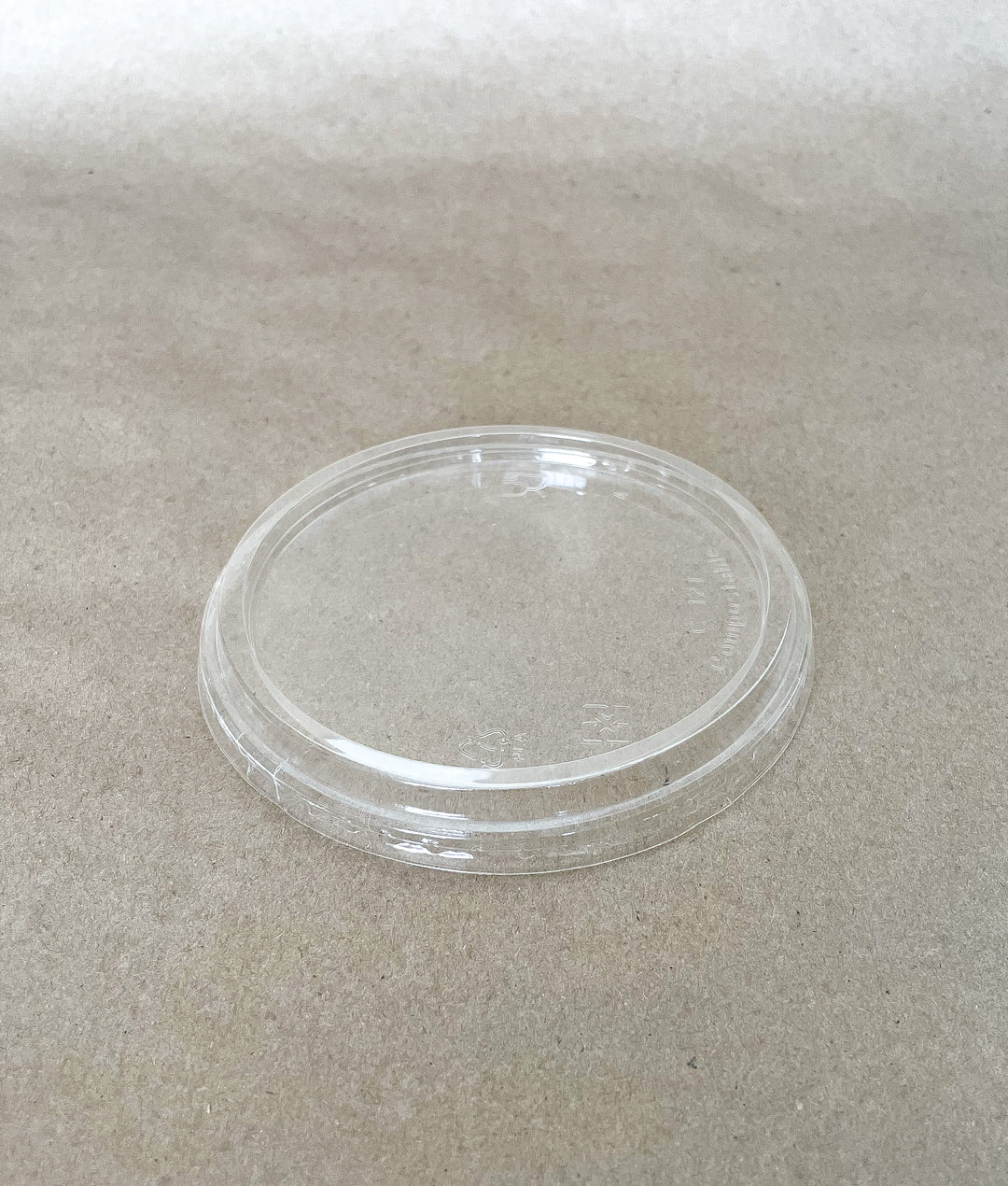 8-32 oz. PLA Round Deli Container Lid 500cs BPI - Disposable Take Away Food Packaging - Canadian Distribution