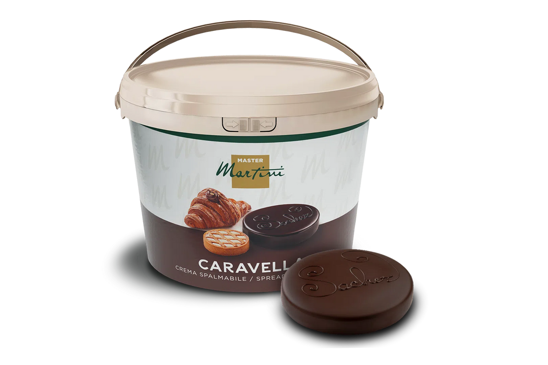 Caravella Dark Chocolate Spreadable Cream Coating - 5 KG Bucket - Canadian Distributor