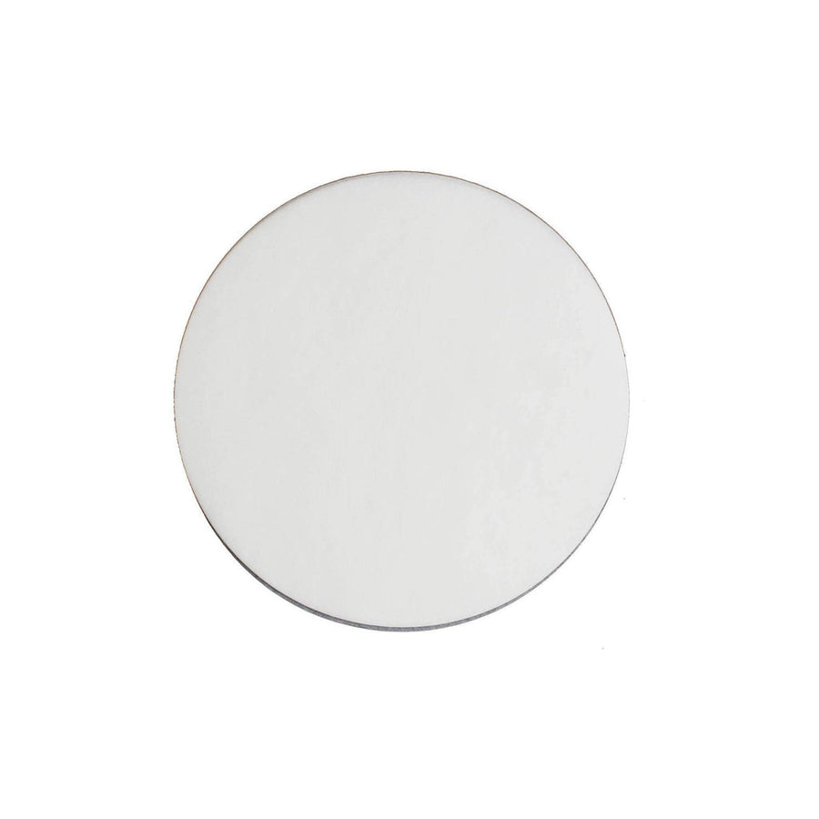 8" Silver Round, 0.08" Thin Cake Board - 50 pieces