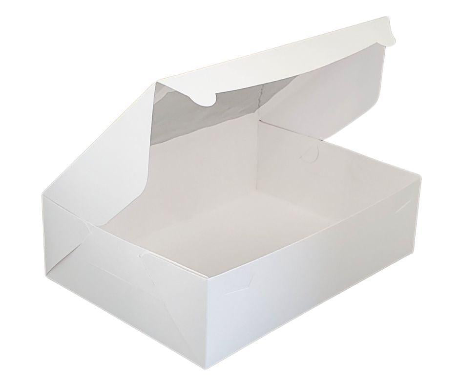 EB - 14 x 10 x 4 - Boîte à cupcakes avec fenêtre - Blanche - 5284A