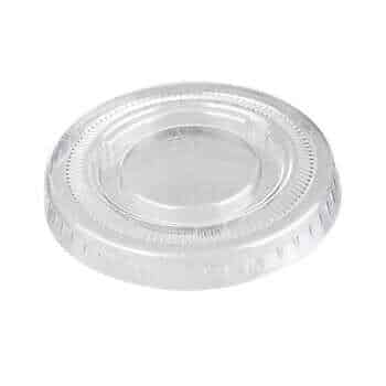 Lid Plastic Clear For 1 oz. Portion Cup - 1 x 1200 count - Titan - Packaging and Accessories - Restaurant Supplies and Equipment - Canadian Distribution