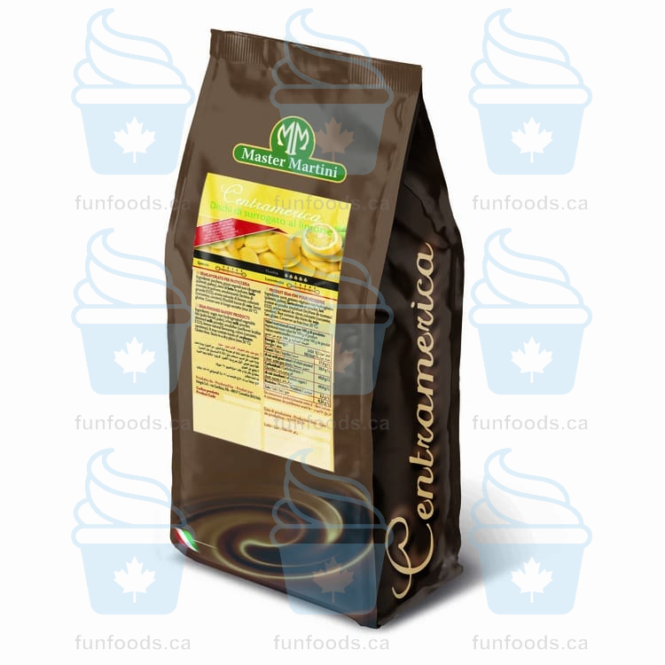 Gran Centramerica Yellow Lemon Chocolate Discs - 10 KG Box - Master Martini Canada - Canadian Distributor