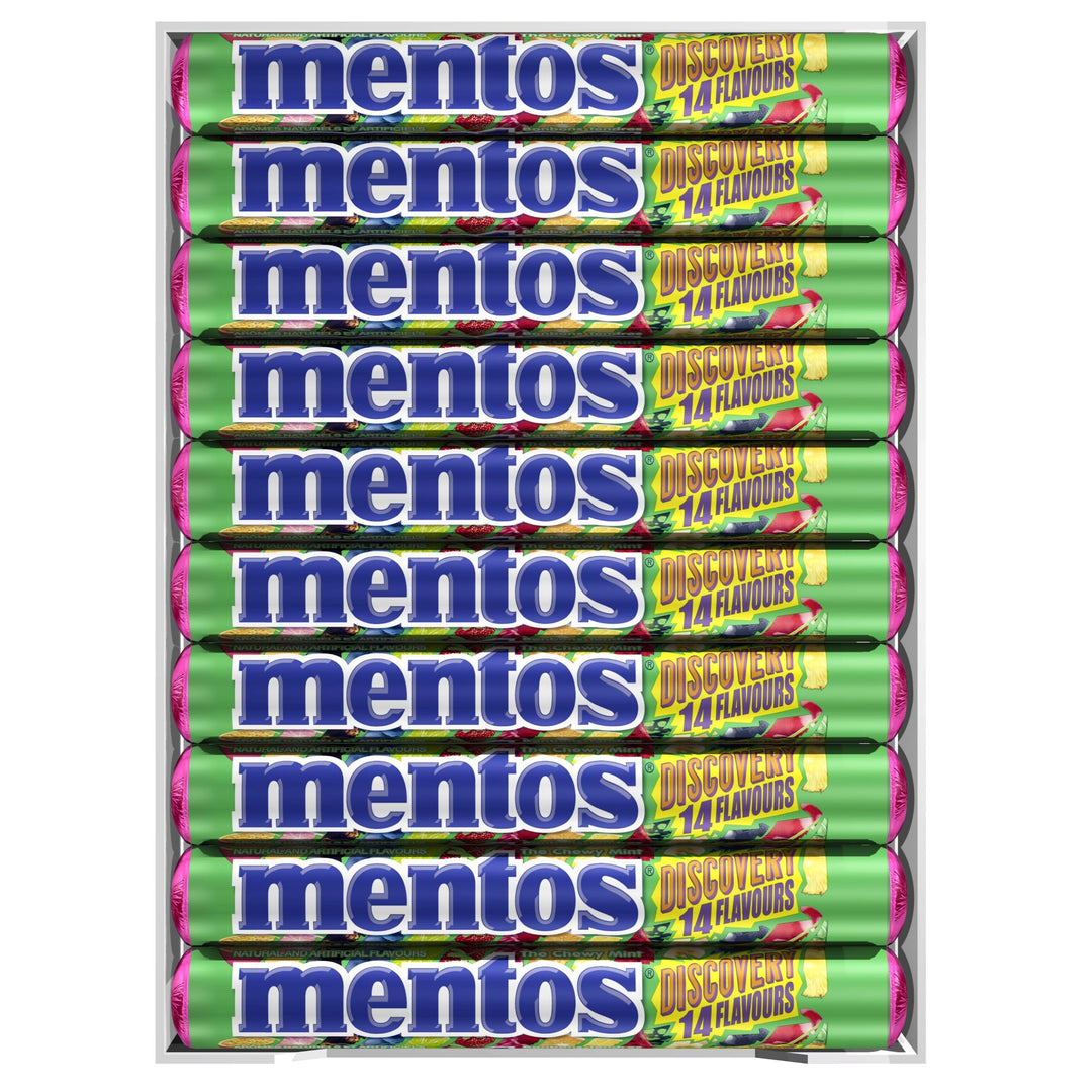 Mentos Discovery Chewy Mints - 20 Roll Pack (280 Pieces Total) - Canadian Distribution - Ships Free Within Canada on Orders Above CAD $199