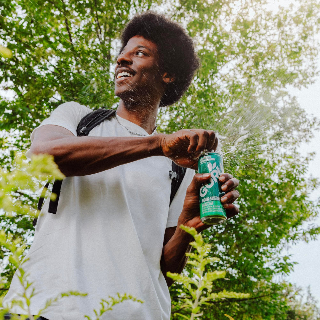 GURU – Matcha Energy Drink – Lemon Ginger – 24 × 355 ml