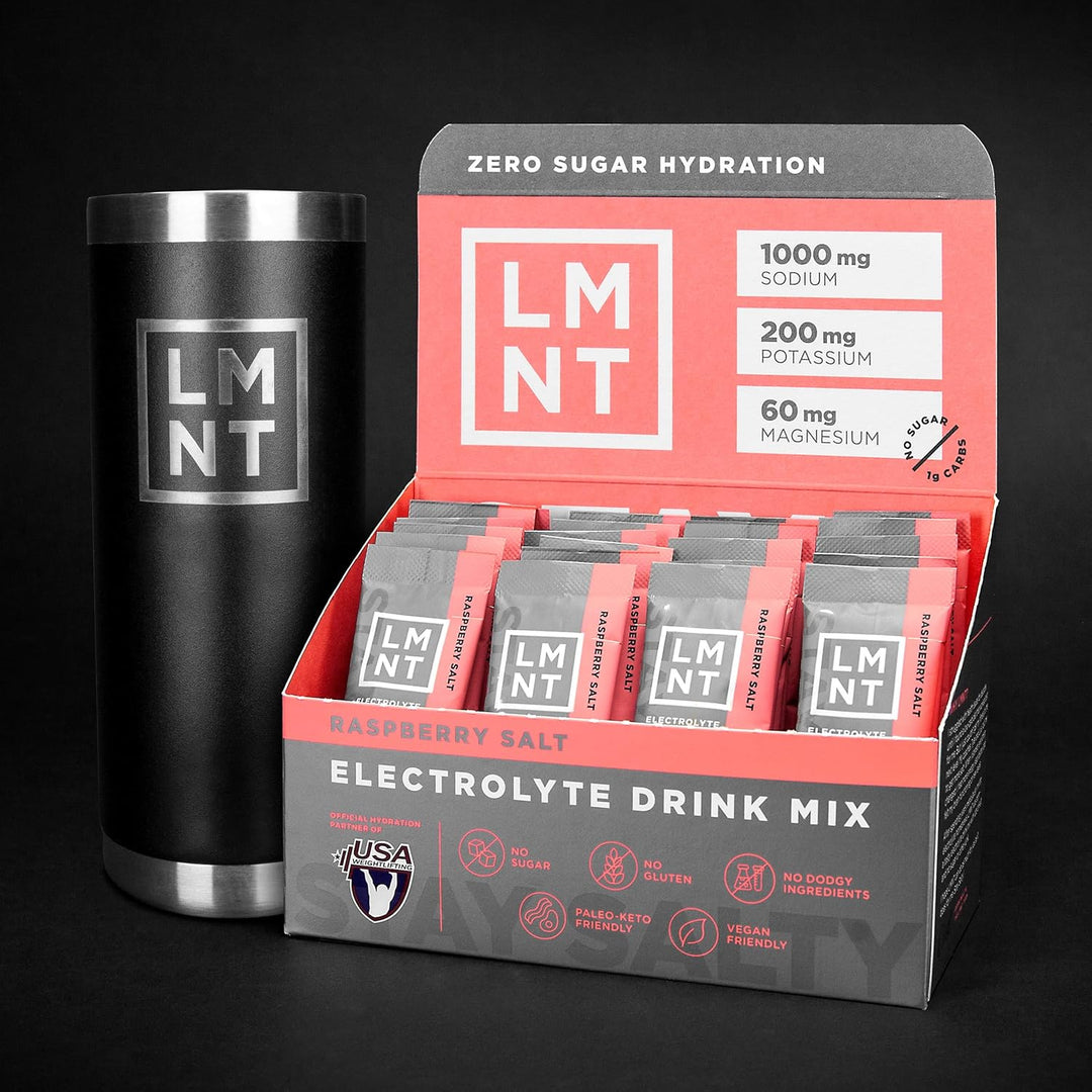LMNT – Electrolytes – Raspberry Salt – 30 Pack
