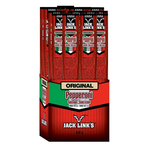 Original Pepperoni Sticks - 80 × 22 g - Jack Link’s - Canadian Distribution