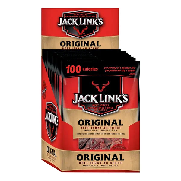 Original Beef Jerky - 48 × 35 g - Jack Link’s - Canadian Distribution - Ships Free Within Canada on Orders Above CAD $199