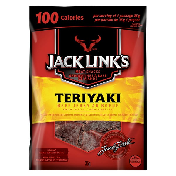Teriyaki Beef Jerky - 48 × 35 g - Jack Link’s - Canadian Distribution