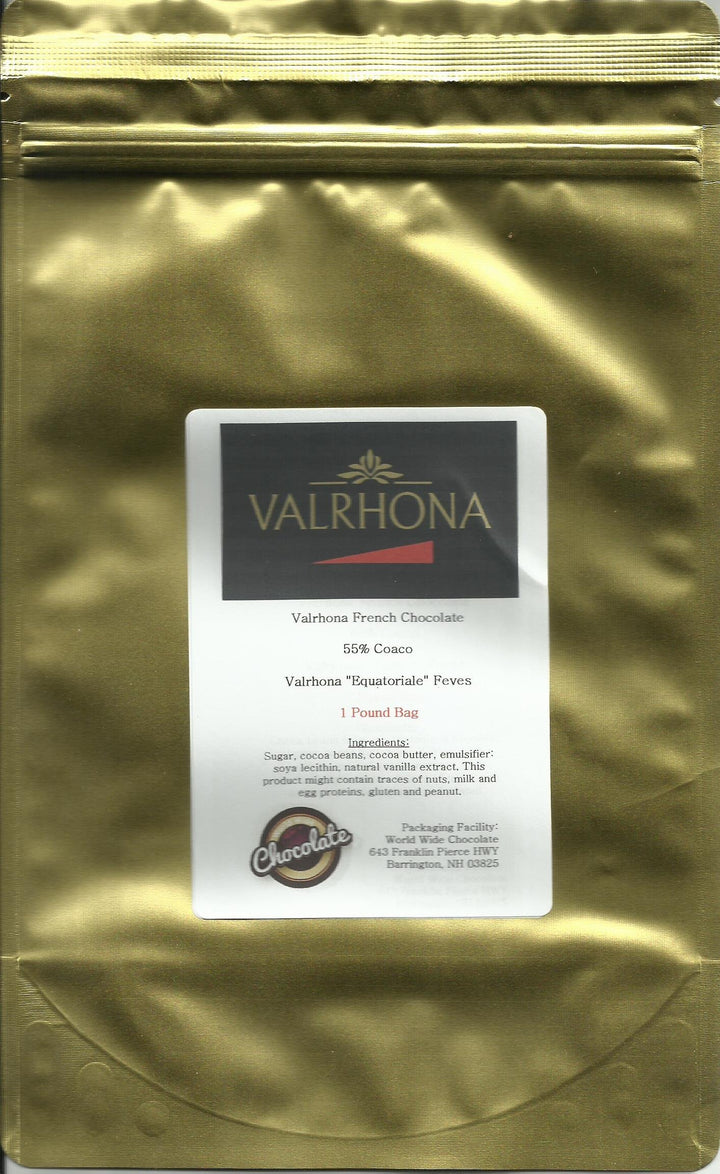 Valrhona Equatoriale 4661 Callets de chocolat noir mi-sucré 55 % 0,5 kg par Valrhona
