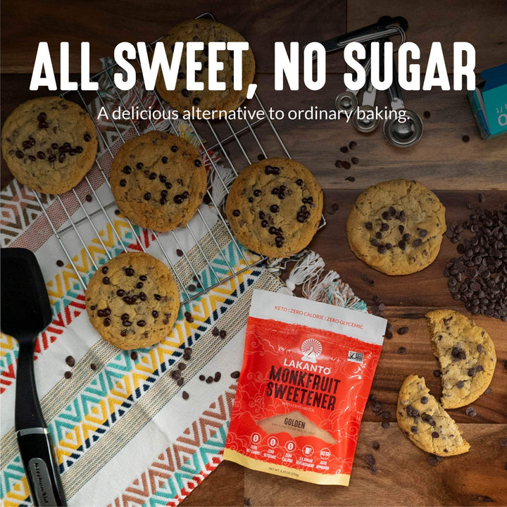 Lakanto Golden Monk Fruit Sweetener with Erythritol – 1 lb Sugar Substitute for Baking, Coffee & Cooking - Canadian Distribution - Ships Free Within Canada on Orders Above CAD $199