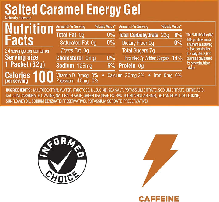 GU Energy – Energy Gel – Salted Caramel – 24 Pack
