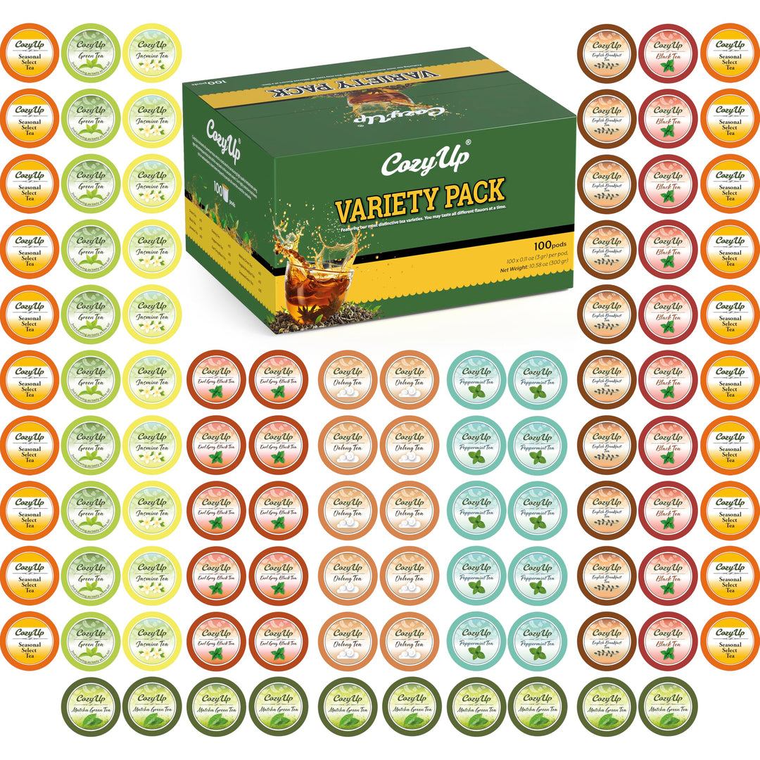 Cozy Up – Tea Variety Pack – 100 Count – Keurig Compatible