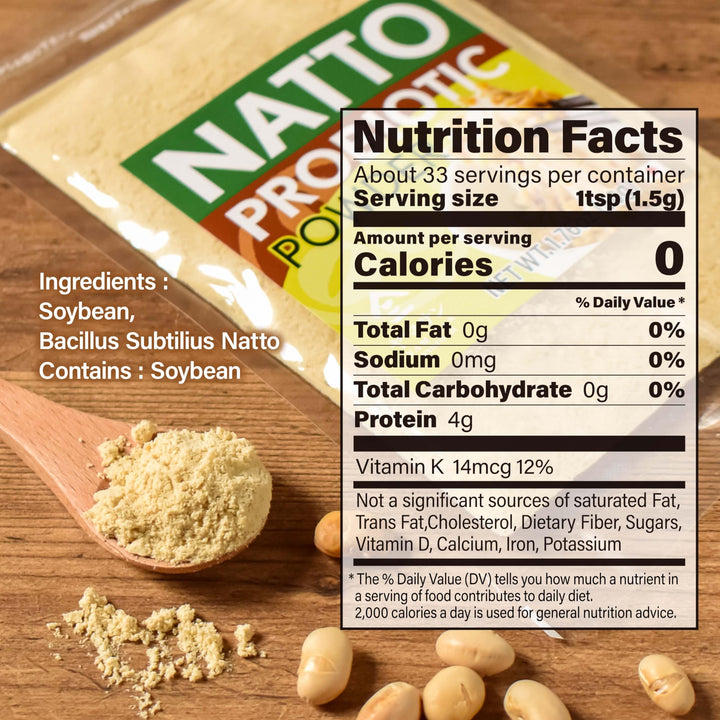 Yamasan – Natto Powder – Freeze Dried – 50g – Probiotic prebiotic superfood