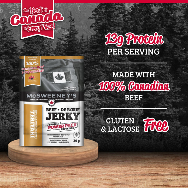 McSweeney’s – Teriyaki Beef Jerky – Power Pack – 30 g × 12