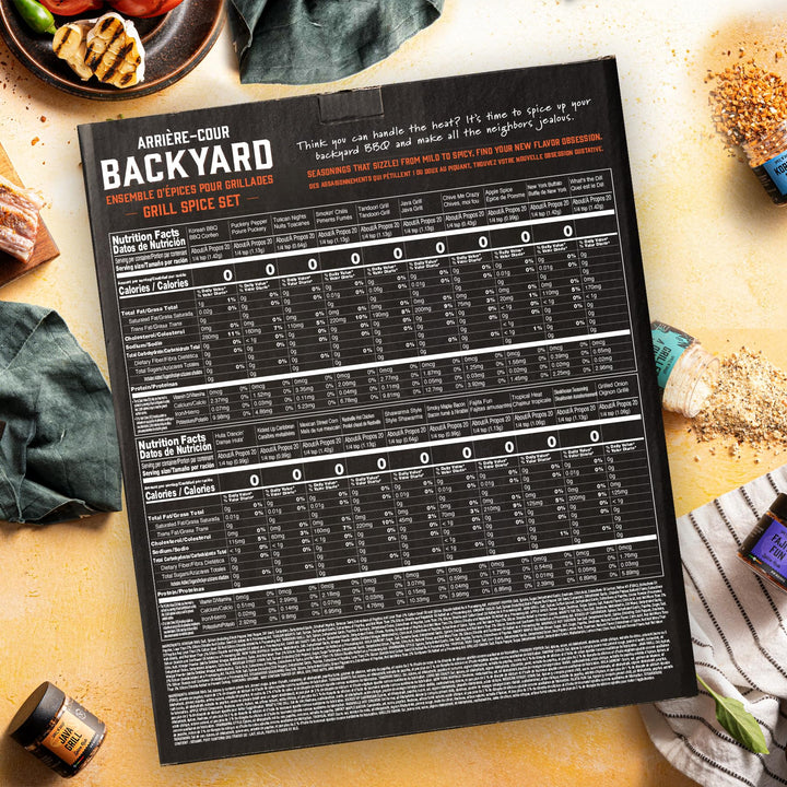 Thoughtfully – Grilling Spice Gift Set – 20 Flavours – 20 Jars – BBQ seasoning collection