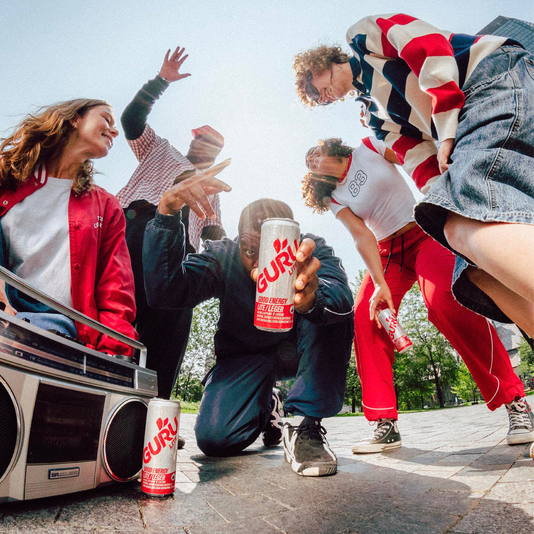 GURU – Lite Organic Energy Drink – Plant-Based Caffeine – 250mL x 24