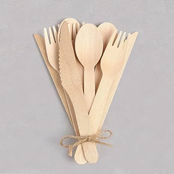 Cutlery Set Birch Wood Food Service - 1 x 500 count - Greenlid Cmpost - Packaging and Accessories - Restaurant Supplies and Equipment - Canadian Distribution