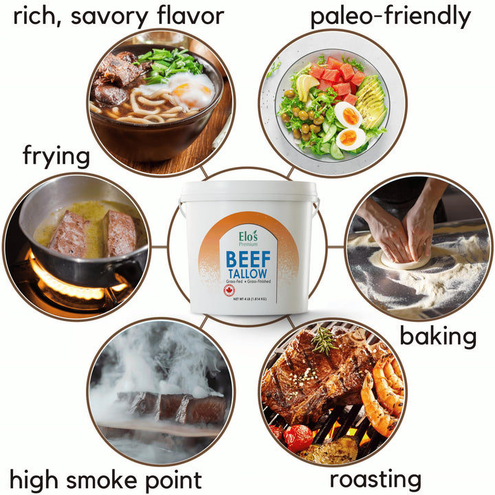 Elo's Premium – Beef Tallow – Product of Canada – 4 lb