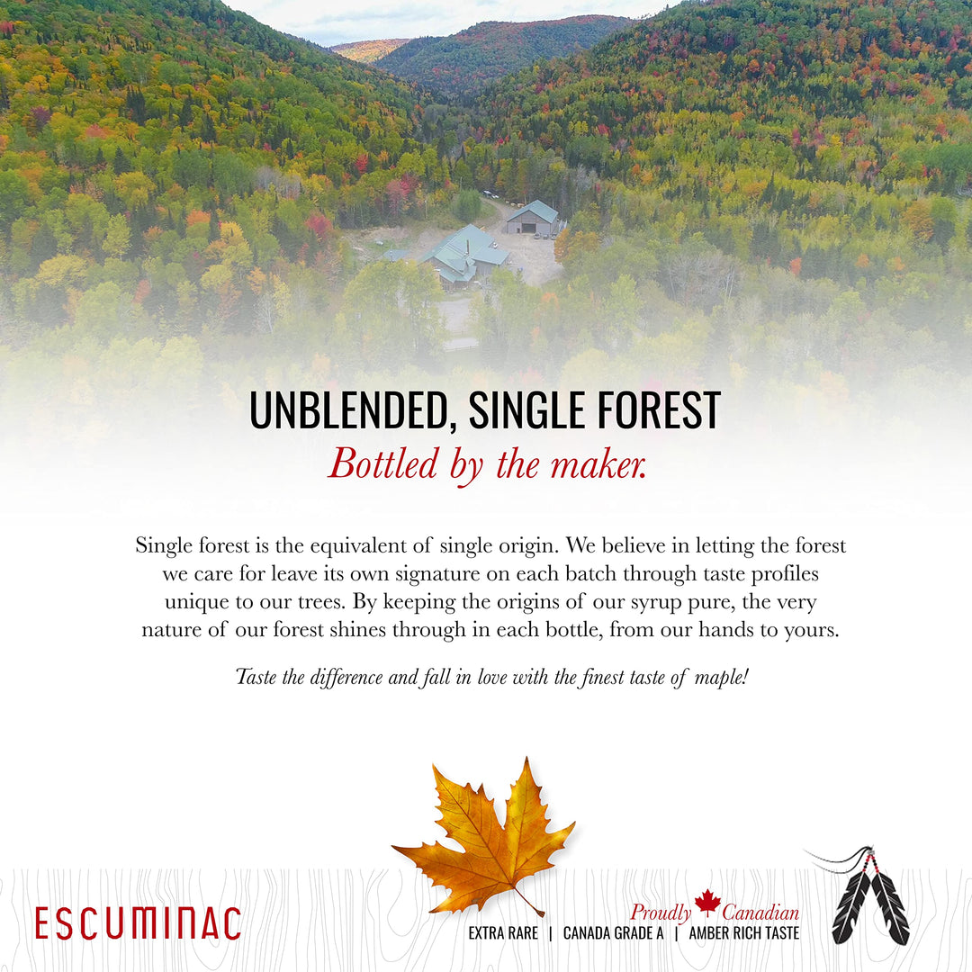 Escuminac – Maple Syrup – Extra Rare Amber – Mini Bottles – 12 × 50 ml