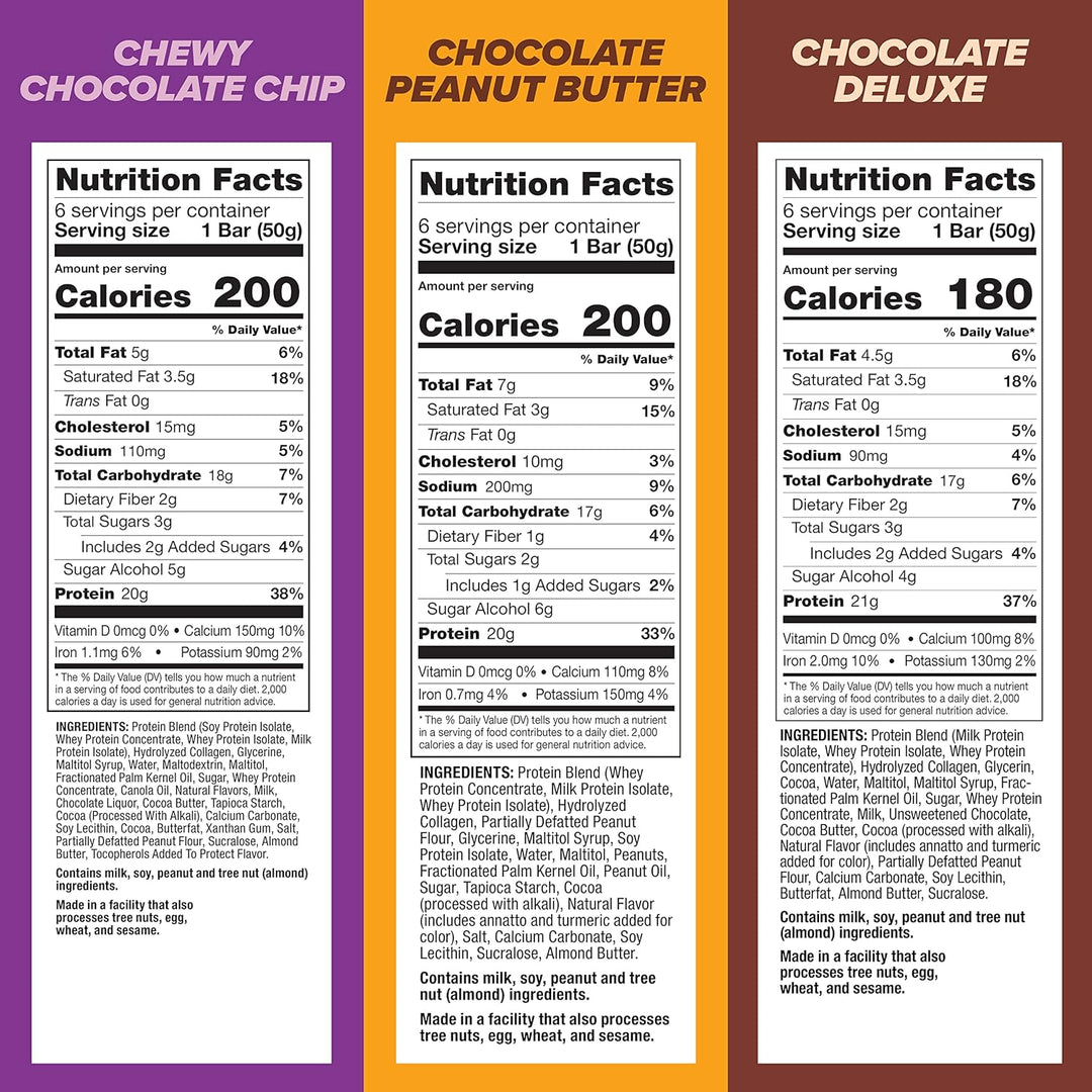 Pure Protein – Protein Bar Variety Pack – 18 Count