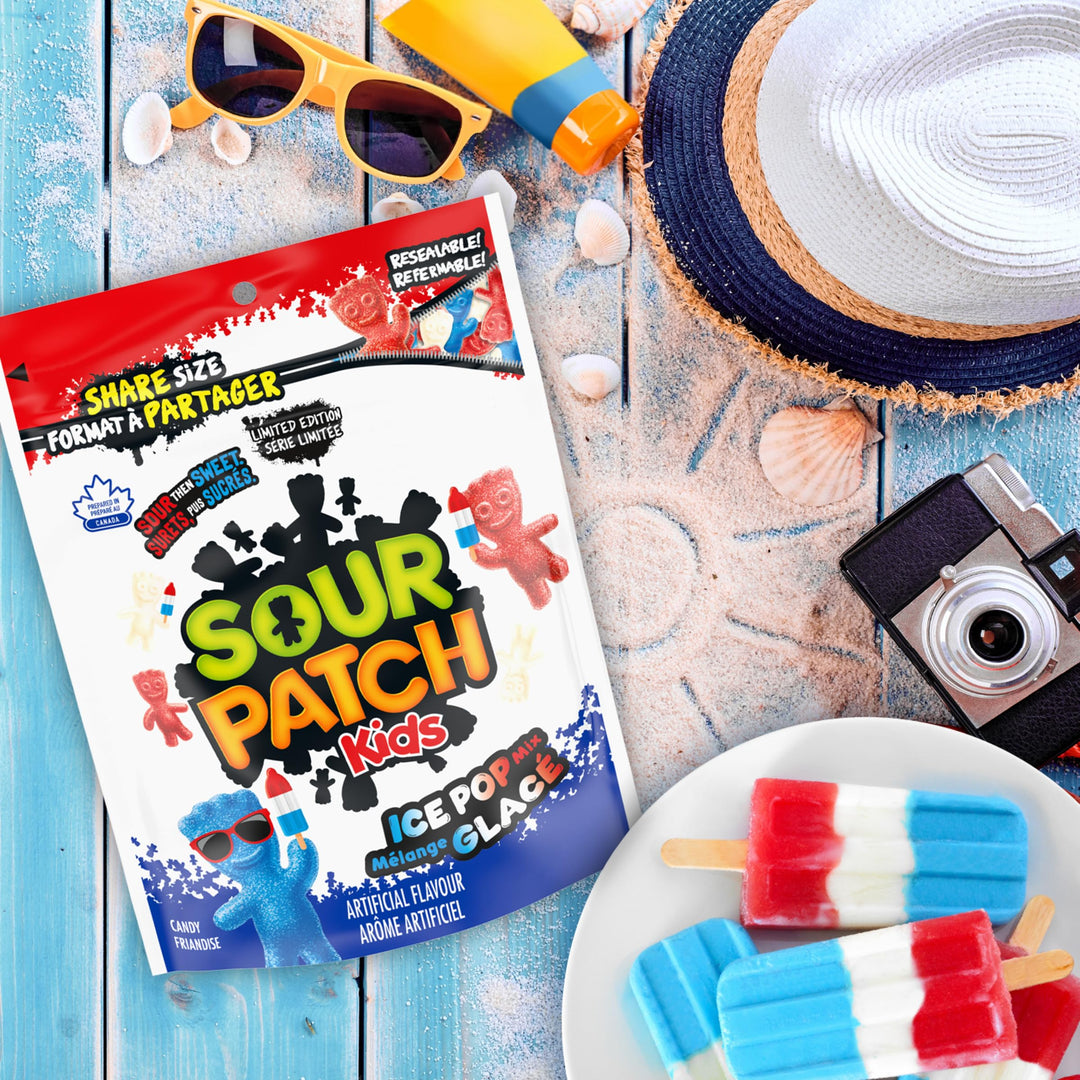 SOUR PATCH KIDS Ice Pop Mix Candy – 2 x 315g - Canadian Distribution - Ships Free Within Canada on Orders Above CAD $199