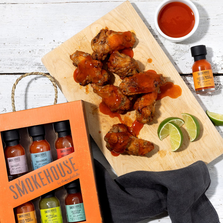 Smokehouse by Thoughtfully – Hot Sauce Mini Bottles – 6 Pack