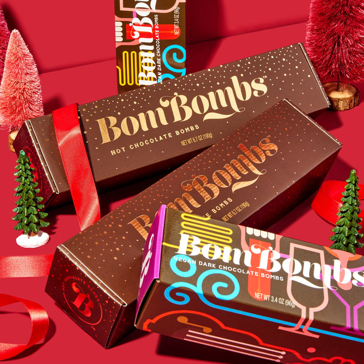 BomBombs – Hot Chocolate Bombs – Fudge Brownie and Caramel – 5 Pack