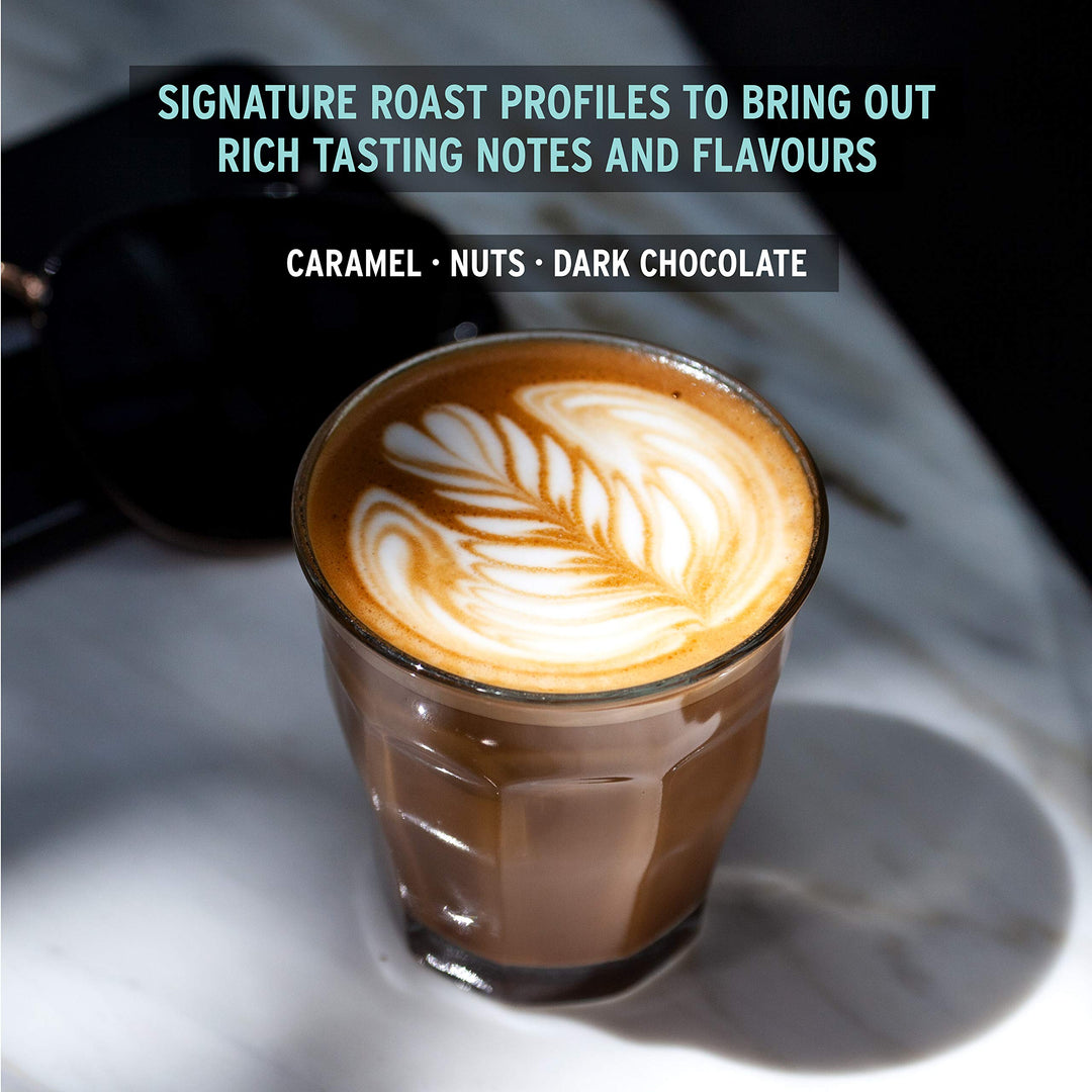 49th Parallel Coffee Roasters – Roasted Coffee Beans – Old School Espresso Medium Dark Roast – 12oz – Small batch roasted