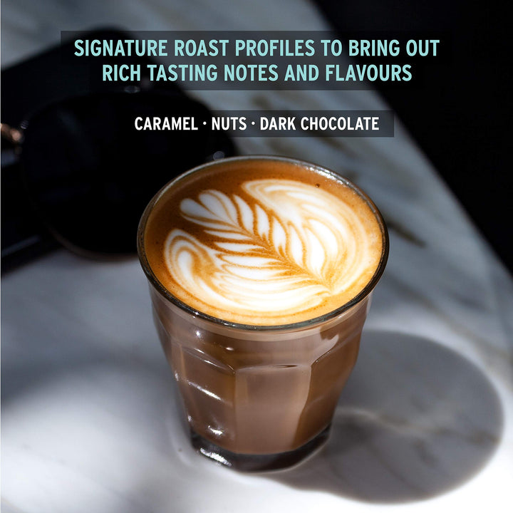 49th Parallel Coffee Roasters – Roasted Coffee Beans – Old School Espresso Medium Dark Roast – 12oz – Small batch roasted