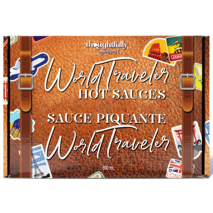 Thoughtfully – Hot Sauce Gift Set – World Traveler – 15 Pack – Global Flavours