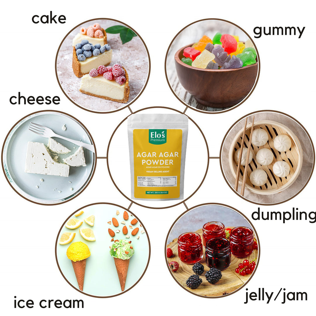 Elo’s Premium – Agar Agar Powder – Original – 250g – Vegan gelatin substitute