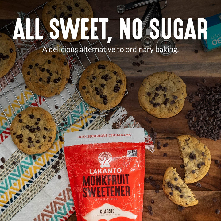 Lakanto Classic Monk Fruit Sweetener with Erythritol – 1 lb Natural Sugar Substitute for Baking, Beverages & Cooking - Canadian Distribution - Ships Free Within Canada on Orders Above CAD $199