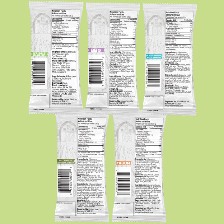 Far Field - Assortiment d'edamames croustillants - 30 sachets - Snack riche en protéines