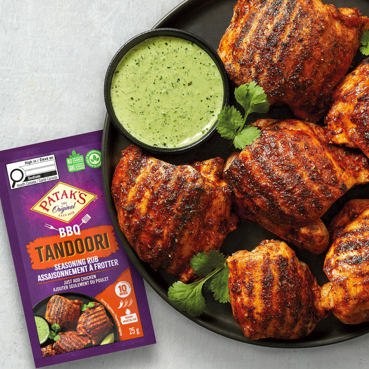 Patak's Tandoori Seasoning Rub – Authentic Indian Spice Blend, 25g (Pack of 18) - Canadian Distribution - Ships Free Within Canada on Orders Above CAD $199