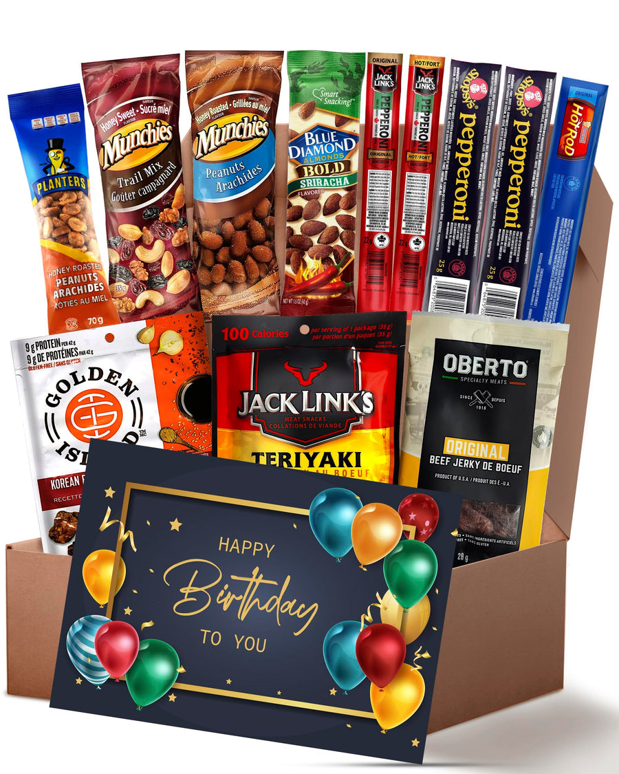Carnivore – Beef Jerky Birthday Box – Assorted Meat Snacks – Gift set