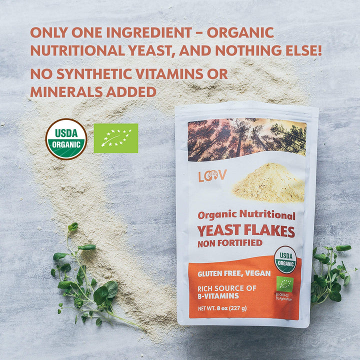 LOOV – Organic Nutritional Yeast Flakes – Unfortified – 227g