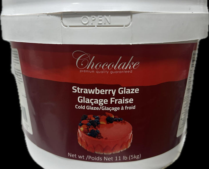 Strawberry Glaze - Chocolake - 1 x 5 KG - Canadian Distribution