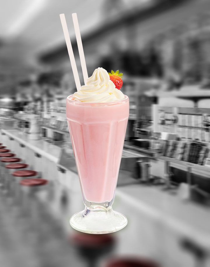 Straw Plastic White Milkshake 8 in. - 9 x 250 count - Stone Plastics - Packaging and Accessories - Restaurant Supplies and Equipment - Canadian Distribution