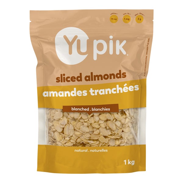 Sliced Almonds - 4 x 1 kg - Yupik - Canadian Distribution
