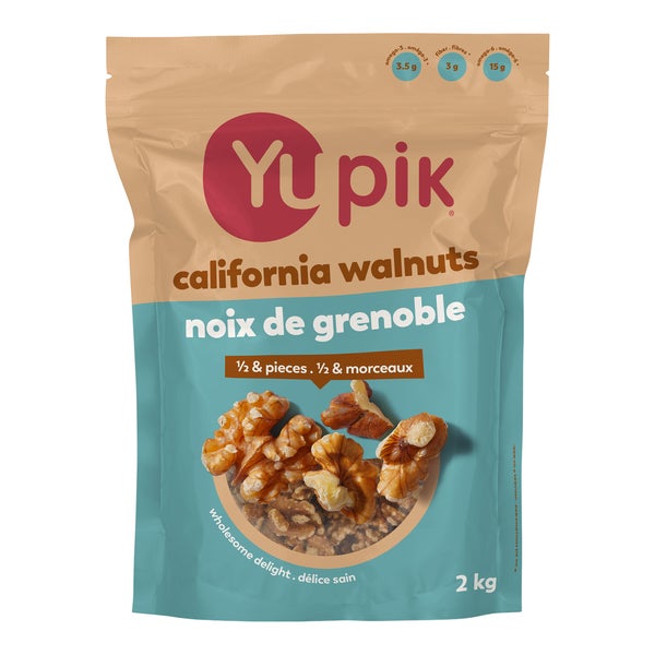 Half and Full Walnuts Pieces - 4 x 2 kg - Yupik - Canadian Distribution