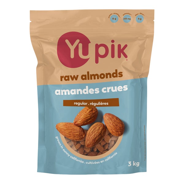 Raw Almonds - 4 x 3 kg - Yupik - Canadian Distribution