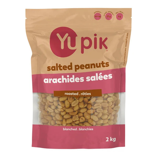 Cacahuètes blanchies - 4 x 2 kg - Yupik - Distribution canadienne - Livraison gratuite au Canada pour les commandes de plus de 199 $ CA