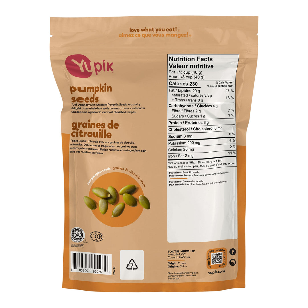 Yupik Pumpkin Seeds - 4 x 2 kg - Grocery and Food Items - Canadian Distribution
