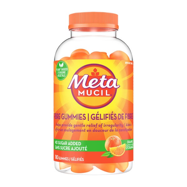 Fiber Gummies - 180 Gummies - Metamucil - Health and Wellness - Canadian Distribution