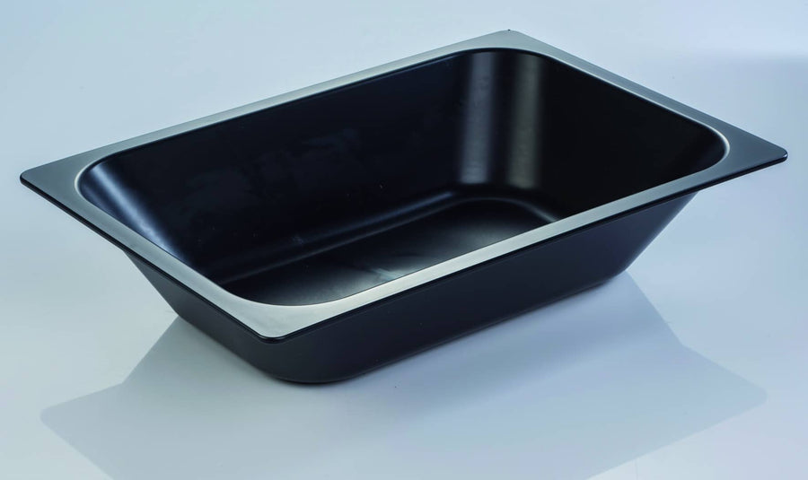 Wide Gelato Pan – Rigid Black Plastic