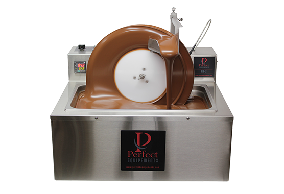 The Perfect Chocolate Mini Wheel Tempering Machine 20KG - Tempering Equipment Air-2 with Vibrating table
