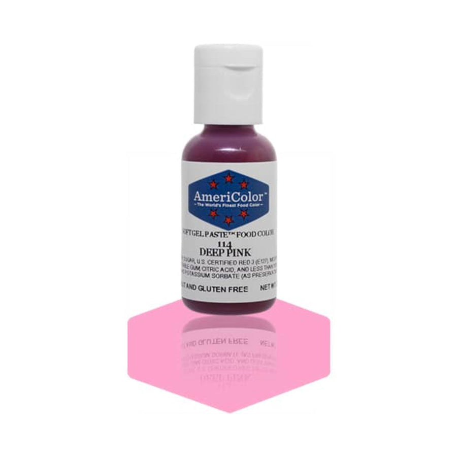 AMERICOLOR Deep Pink – Soft Gel Paste Food Colours, 0.75oz - Canadian Distribution - Ships Free Within Canada on Orders Above CAD $199